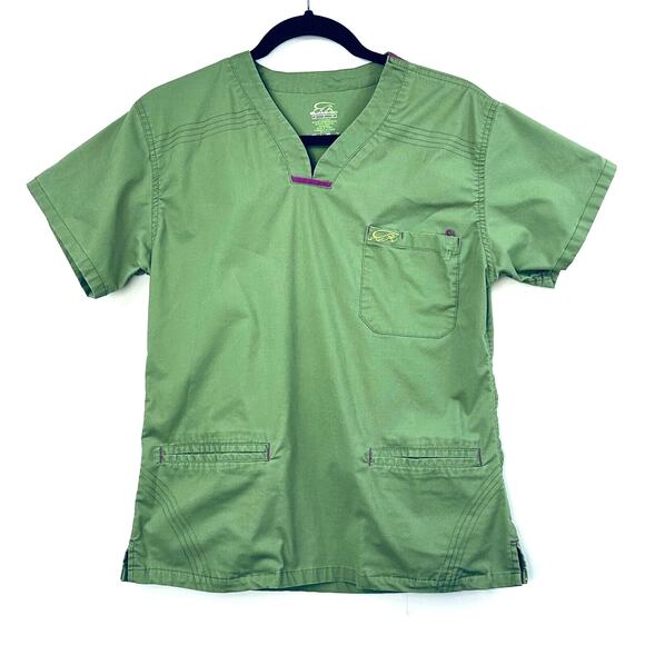Green Women's Scrub Set - Picture 1 of 3